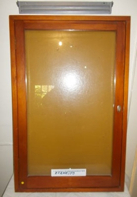 Stained showcase with door; unknown; BC2015/313