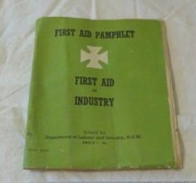 First Aid Pamphlet; Government Printer; 1959; BC2015/214