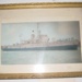 Framed coloured photograph of HMAS Bunbury; OWM2015/91