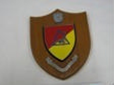 Military plaque from  A Squadron 3rd Cavalry Regiment.; NAAFI; OWM2015/98