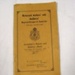 Booklet - Secretary's Report and Balance Sheet for the Returned Sailors' and Soldiers' Imperial League of Australia 1922; Advocate Print; 1922; OWM2015/46