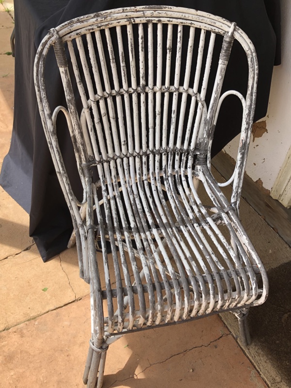Chair, cane verandah, painted white 2003.846.13; xx.150 eHive