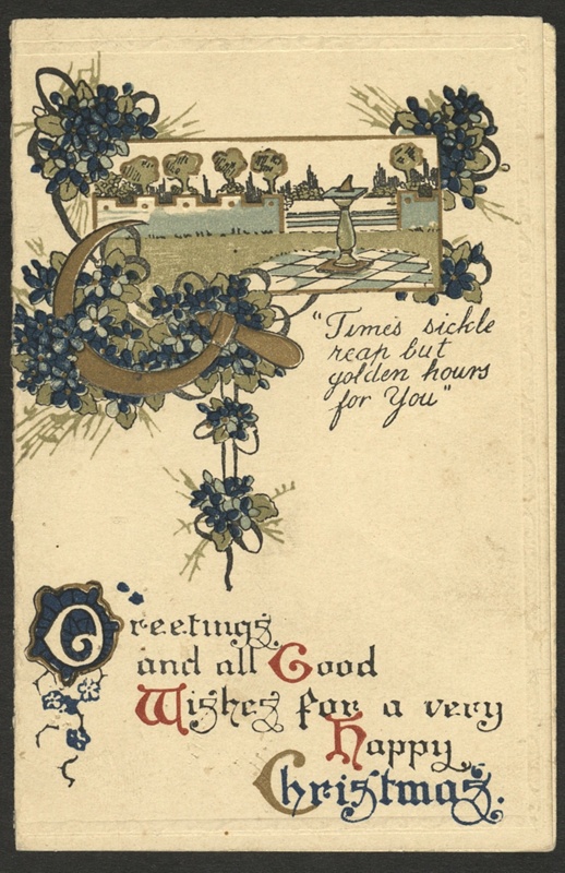 Christmas Card To Mrs Frenzel And Family From Fi Arthur (?); 1919; 2022 