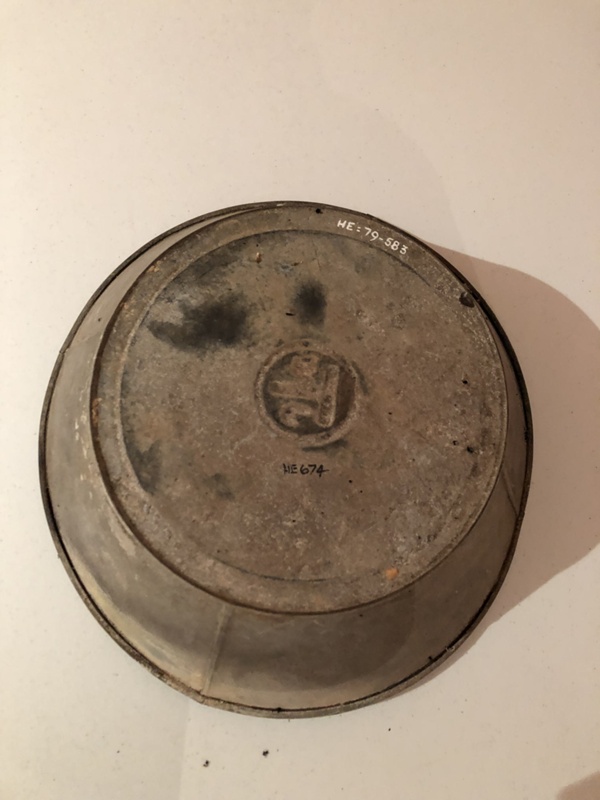 Ehive Dish, made of metal with some Tin covering.; Unknown; 79.583 | eHive
