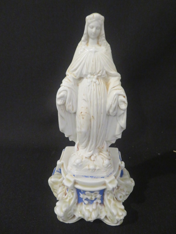 Figurine, glazed ceramic statue of Virgin Mary; 89.847 | eHive