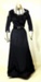 Black silk dress; Unknown maker; Unknown; CR1987.032
