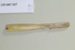 Bone toothbrush handle (in two parts); Unknown maker; Unknown; CR1987.027
