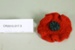 Knitted Anzac commemorative poppy; Unknown maker; c. 2015; CR2015.017.3 