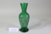Victorian green glass vase; Unknown maker; Unknown; CR2008.008.32 