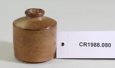 Earthenware ink pot; Unknown; Unknown; CR1988.080