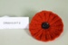 Knitted Anzac commemorative poppy; Unknown maker; c. 2015; CR2015.017.2 