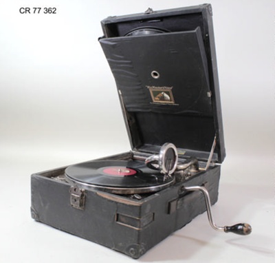 HMV Model 101 portable tabletop gramophone image item
