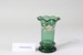 Victorian green glass vase; Unknown maker; Unknown; CR2008.008.30