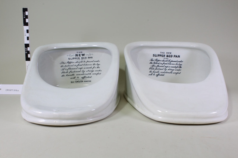 Slipper Bed pans (3); Boots; CR1977.319 eHive
