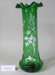 Victorian green glass vase; Unknown maker; Unknown; CR2008.008.10