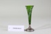 Victorian green glass bud vase; Unknown maker; Unknown; CR2008.008.24 