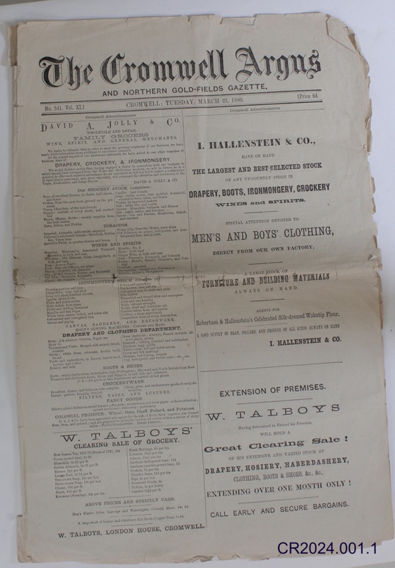 The Cromwell Argus newspapers