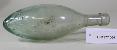 Cordial bottle; Unknown maker; Unknown; CR1977.064 
