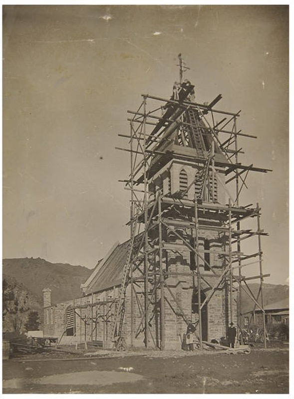 Photograph, Cromwell Catholic Church under construction; CR1985.341 on ...