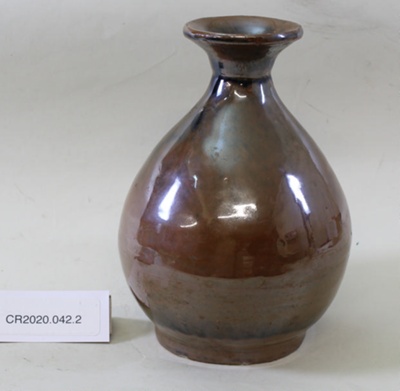 Chinese pottery narrow neck jar; Unknown maker; Unknown; CR2020.042.2