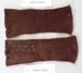 Pai of finger-less mittens.; Unknown maker; unknown; CR1977.624 