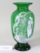 Victorian green glass vase; Unknown maker; Unknown; CR2008.008.8