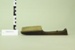 Hinged clothes hanger with lint brush; Unknown maker; Unknown; CR2016.013.2