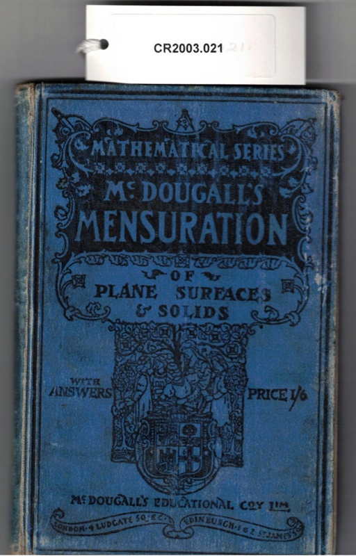 Surfaces Math Book Book, Mathematical Series McDougall's Mensuration of Plane Surfaces ...