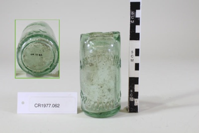 Codd-neck marble bottle (broken neck); The Rylands; unknown; CR1977.062 