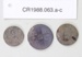 Coins, florin, half penny, shilling; Royal Mint; 1896 - 1905; CR1988.063.a-c 