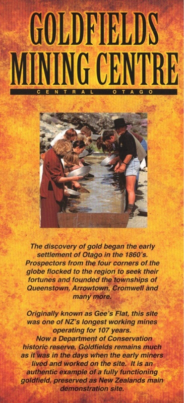 Brochure, Goldfields Mining Centre