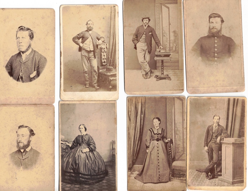 Collection of photographs of old portraits