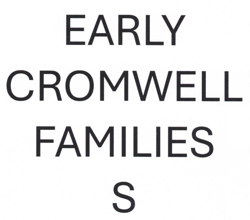 Folder, Early Cromwell Families S