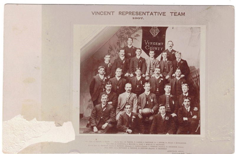 Photograph, Vincent Representative Football Team 1907