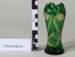Art Nouveau green glass vase; Unknown maker; Unknown; CR2008.008.40