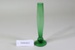 Green glass bud vase; Unknown maker; Unknown; CR2008.008.27 