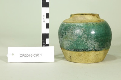 Chinese vegetable pickle jar; Unknown maker; Unknown; CR2016.020.1