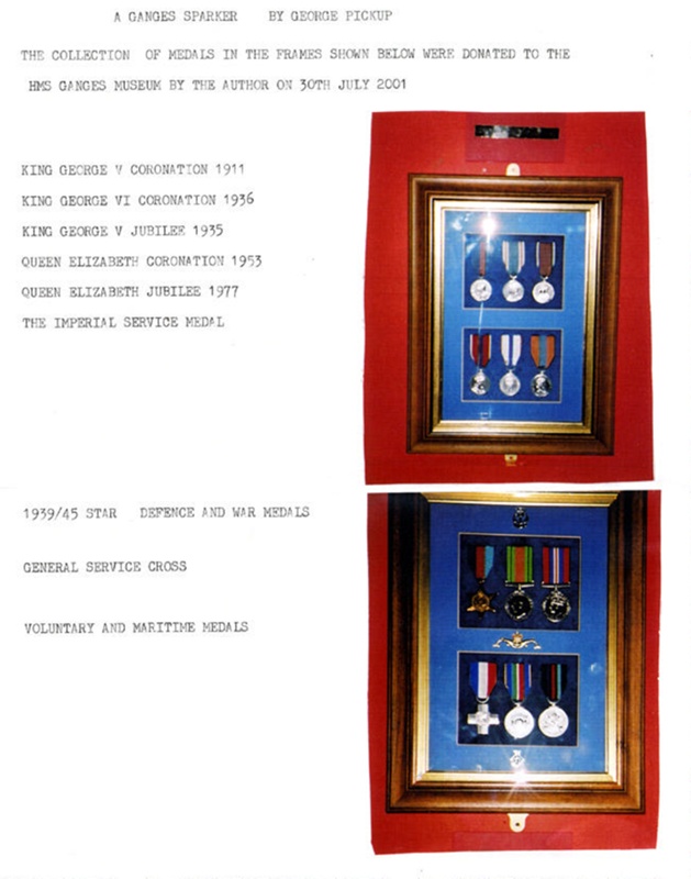 Copy photographs and explanation about campaign medals of George Pickup ...