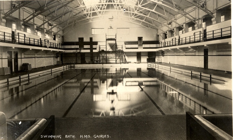 Photograph of the inside of HMS Ganges swimming pool.; SHHMG:A2965 | eHive