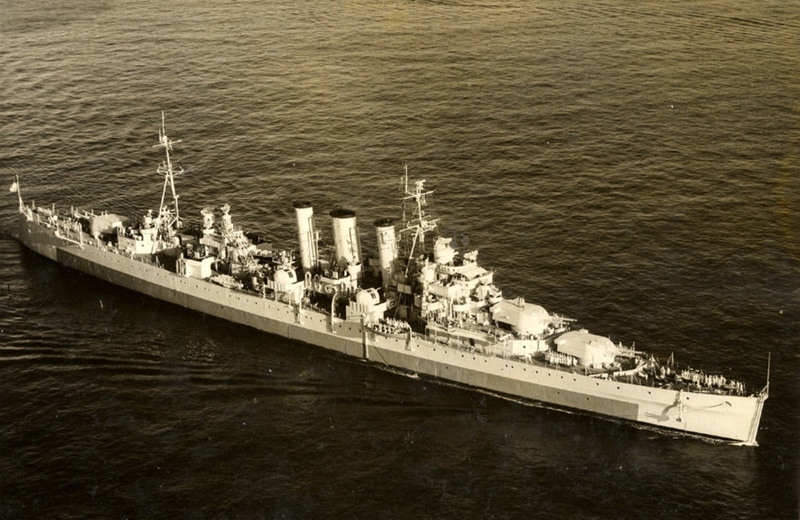 Photograph of HMS Norfolk off Malta in 1945.; SHHMG:A4133 | eHive