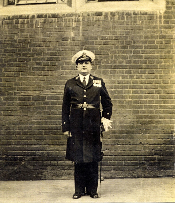 Photograph of Master at Arms C.W. Harse who at HMS Ganges in 1932 as a ...