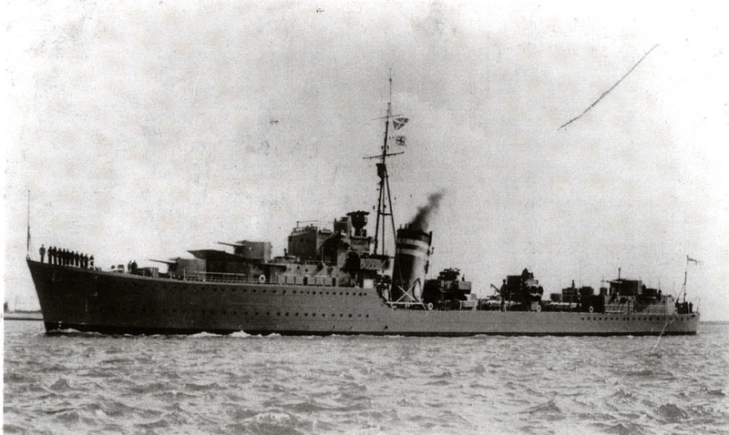 Copy photograph of HMS Kipling; photographer : unknown; SHHMG:A6800 | eHive