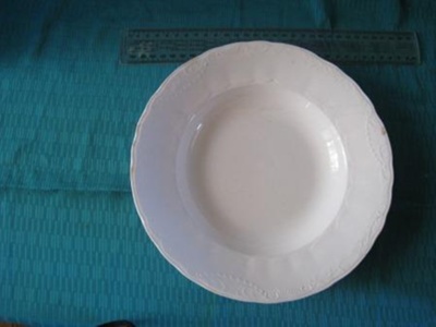 White Soup Plate; SH68-196