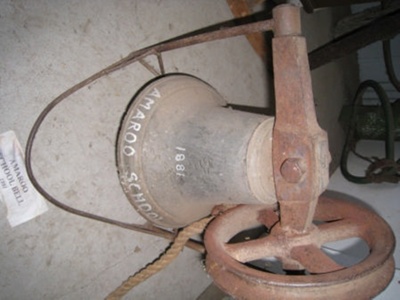 Bell - school bell from Amaroo 1881
; SH1968-2012