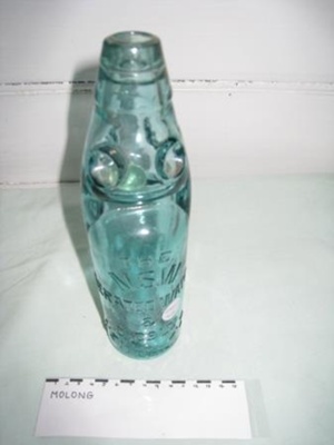 2 Lemonade Bottles with glass marble stoppers
; SH1968-413