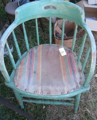 Wooden chair, green
; SH1968-781