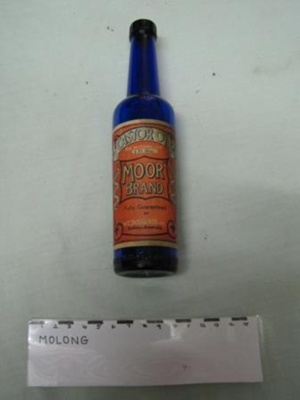 Bottle - blue castor oil
; SH1968-2003