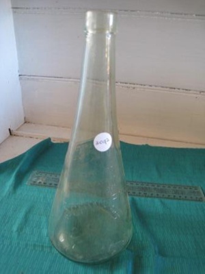 Bottle - Schweppes clear glass cordial - funnel shaped
; SH1968-3092