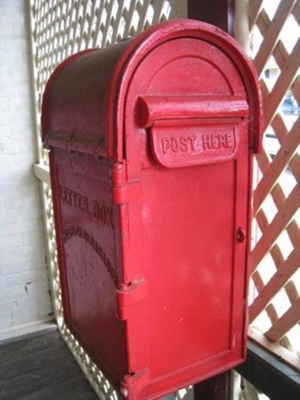 Letter box - red PMG letter box
; SH1968-1992