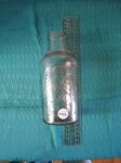 Bottle - clear with crossed flags regd trade mark
; SH1968-3084